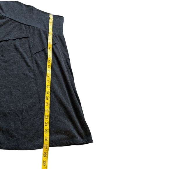 prAna Daphne Skirt Knee Length Charcoal Grey Cotton Blend Women's size Small - Picture 13 of 13